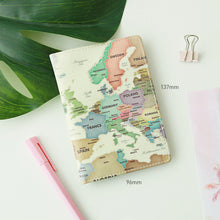 Load image into Gallery viewer, World Map Passport Case Pastel
