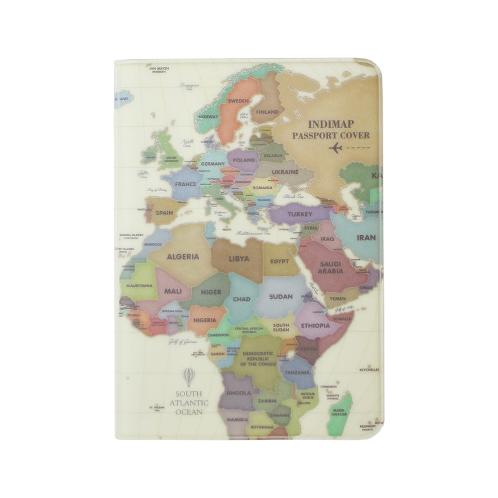 World Map Passport Cover V.2 Pastel