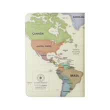 Load image into Gallery viewer, World Map Passport Cover V.2 Pastel
