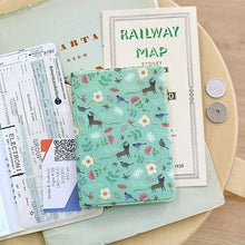 Load image into Gallery viewer, Willow Soft Passport Cover Mint Cat
