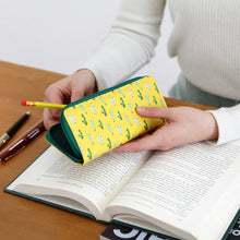 Load image into Gallery viewer, Willow Slim Pencil Case Yellow Catcus
