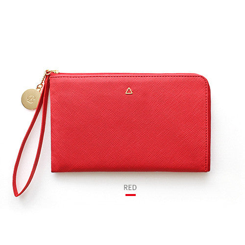 THE BASIC Prism Strap Wallet Red