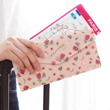 Load image into Gallery viewer, Willow Pattern Soft Passport Wallet Pink
