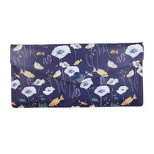 Load image into Gallery viewer, Willow Pattern Soft Passport Wallet Navy
