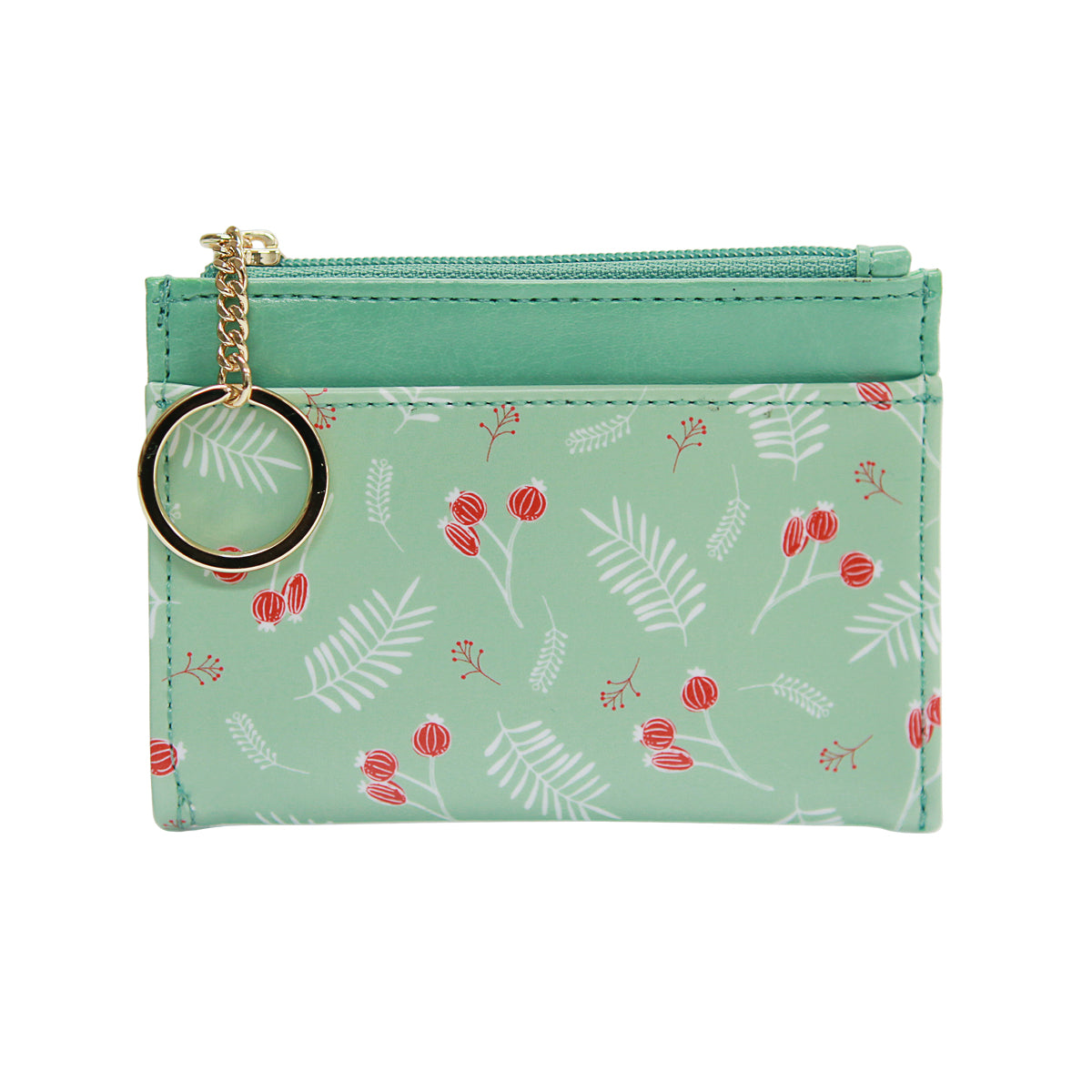 Willow V.4 Key Ring Card Wallet Mint Berry