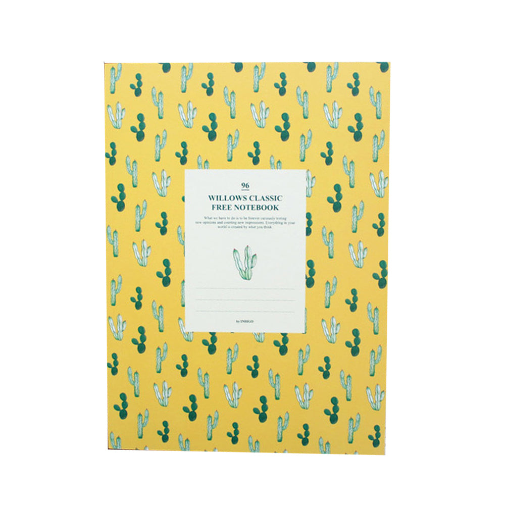 Willow Story Pattern Line Notebook Yellow