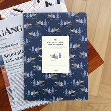 Load image into Gallery viewer, Willow Story Pattern Line Notebook Navy
