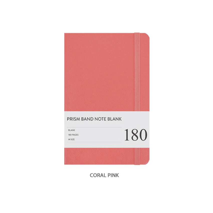 Prism Band Notebook Blank Pink