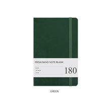 Load image into Gallery viewer, Prism Band Notebook Blank Green
