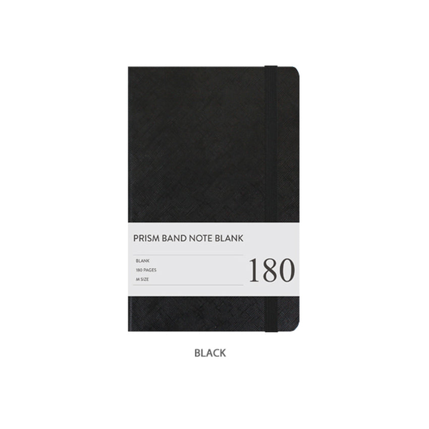 Prism Band Notebook Blank Black