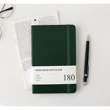 Load image into Gallery viewer, Prism Band Notebook Blank Green

