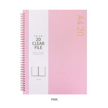 Load image into Gallery viewer, Prism A4 Size Clear Pockets Document File Holder Pink
