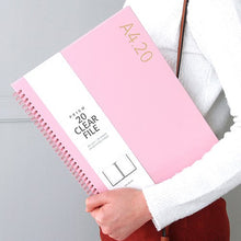Load image into Gallery viewer, Prism A4 Size Clear Pockets Document File Holder Pink
