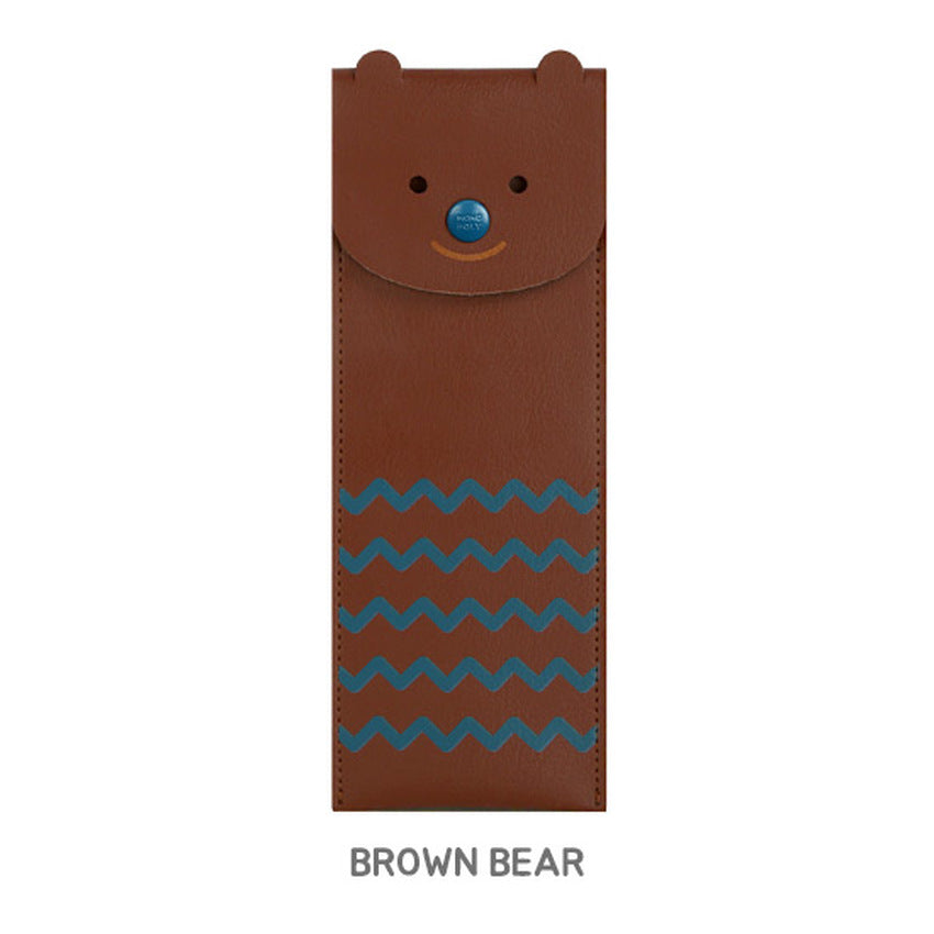 Toffeenut Pen Case ( Elastic Band) Brown Bear