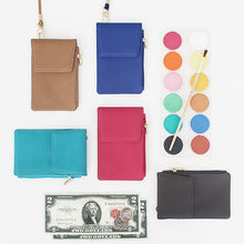 Load image into Gallery viewer, THE BASIC Prism Neck Zipper Wallet Blue
