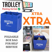 Load image into Gallery viewer, Reusable Grocery Shopping Trolley Bags Xtra Blue

