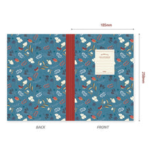 Load image into Gallery viewer, Willow Story Pattern Line Notebook Navy
