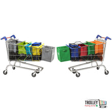 Load image into Gallery viewer, Reusable Grocery Shopping Trolley Bags Xtra Grey
